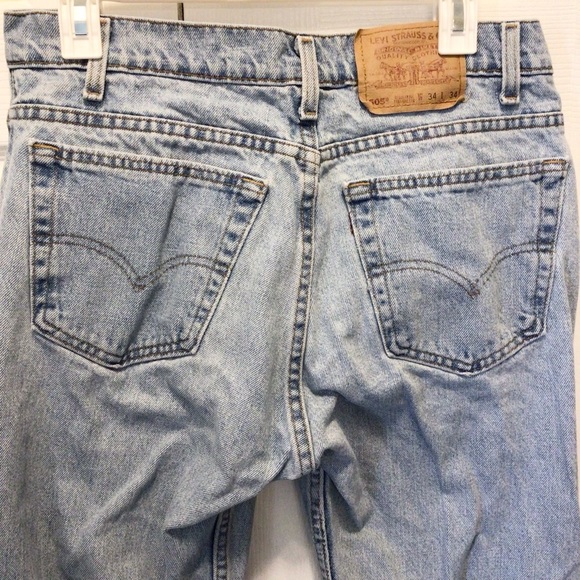 Levi’s Men’s VTG 505 Light Wash Straight Leg Denim Jeans Size 34x34 (J1) - Picture 4 of 8